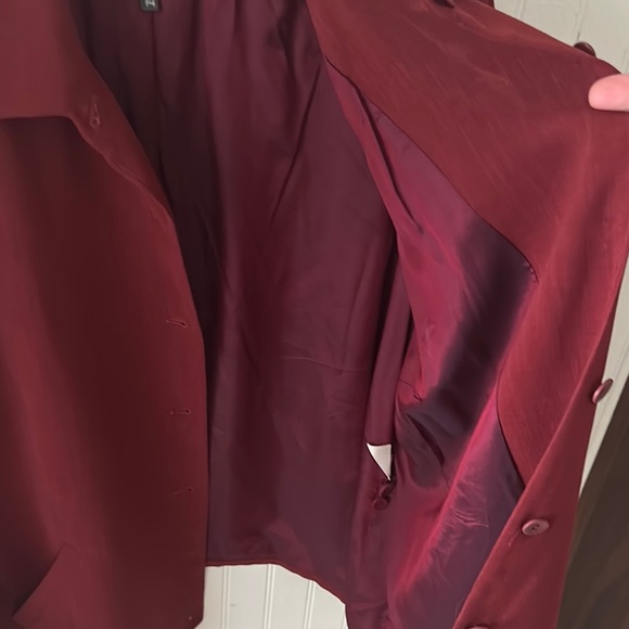 Like new! Alex Garfield Burgundy Button-Up Blazer sz 14 - Picture 10 of 16